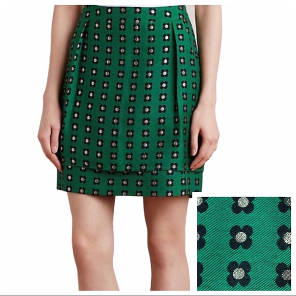 Anthropologie Dresses & Skirts - HD in Paris Garden Glimmer Layered Mini Skirt
